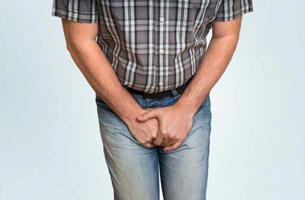 sāpes cirksnī ar hronisku prostatītu