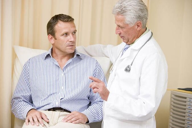 pacients ar prostatītu pēc ārsta iecelšanas